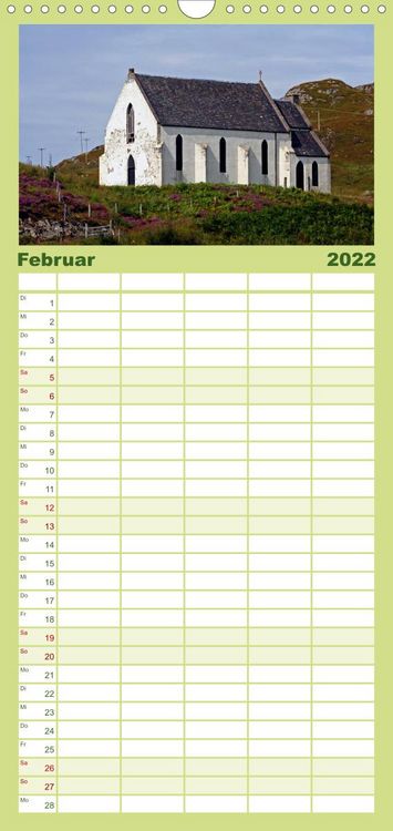Produktbild: Familienplaner Western Highlands - Schottland (Wandkalender 2022 , 21 cm x 45 cm, hoch)