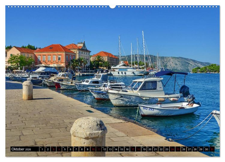 Produktbild: DALMATIEN - KROATISCHE K&Uuml;STE - Split mit Umgebung (Wandkalender 2026 DIN A2 quer), CALVENDO Monatskalender