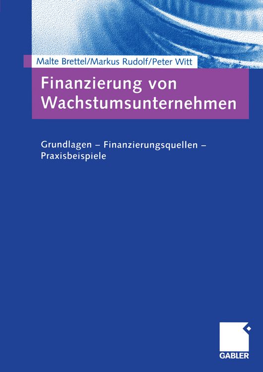 Produktbild: Finanzierung von Wachstumsunternehmen