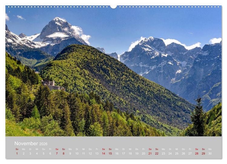 Produktbild: Die Julischen Alpen (Wandkalender 2026 DIN A2 quer), CALVENDO Monatskalender