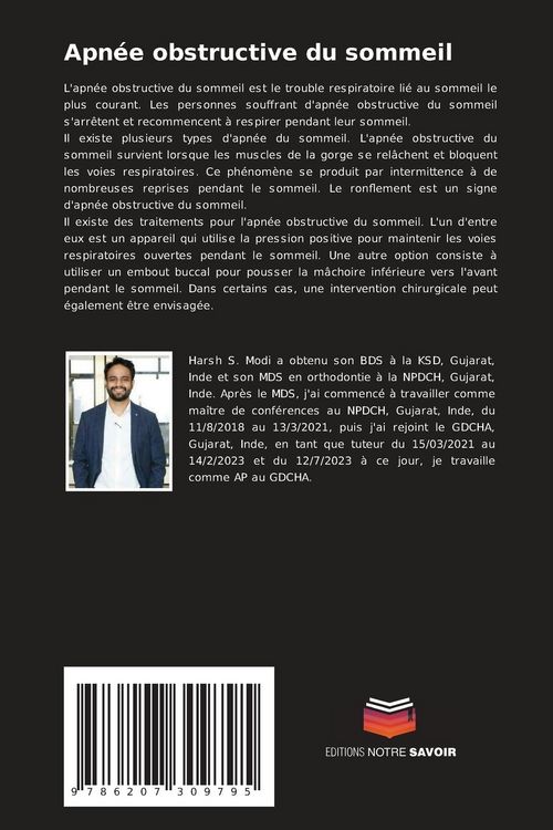 Produktbild: Apn&eacute;e obstructive du sommeil
