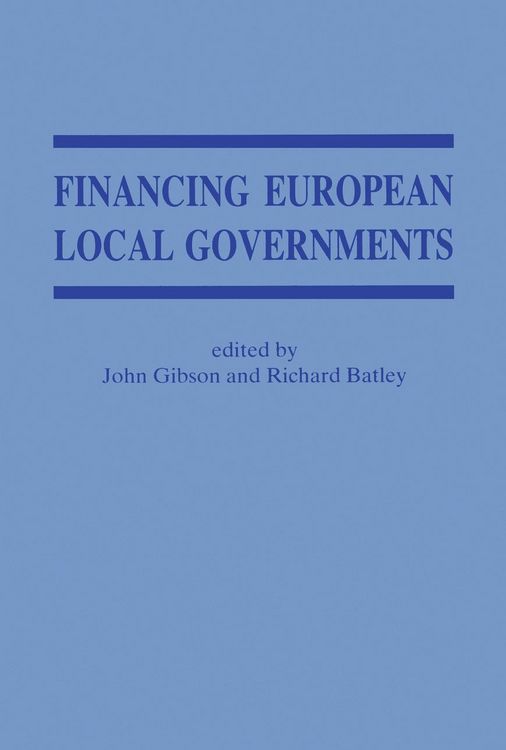 Produktbild: Financing European Local Government