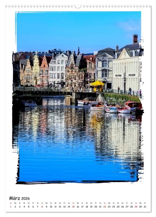 Produktbild: Gent Flanderns Perle (Wandkalender 2026 DIN A2 hoch), CALVENDO Monatskalender