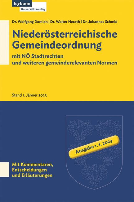 Produktbild: Nieder&ouml;sterreichische Gemeindeordnung mit N&Ouml; Stadtrechten und weiteren gemeinderelevanten Normen