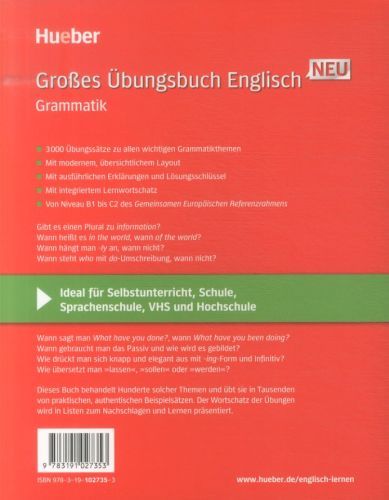 Produktbild: Gro&szlig;es &Uuml;bungsbuch Englisch Neu