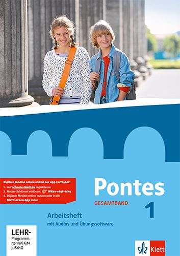Produktbild: Pontes Gesamtband 1. Arbeitsheft mit Audios und &Uuml;bungssoftware