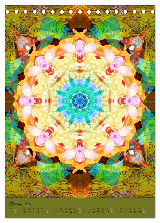 Produktbild: FLORALE MANDALAS (Tischkalender 2027 DIN A5 hoch), CALVENDO Monatskalender