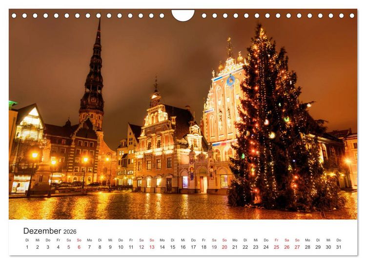 Produktbild: N&auml;chtliche Streifz&uuml;ge durch Europas Hauptst&auml;dte (Wandkalender 2026 DIN A4 quer), CALVENDO Monatskalender
