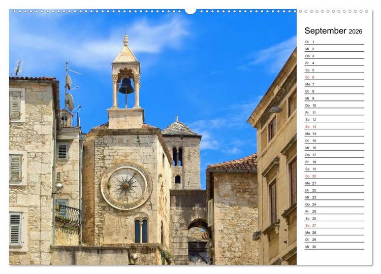 Produktbild: Split - Metropole Dalmatiens (hochwertiger Premium Wandkalender 2026 DIN A2 quer), Kunstdruck in Hochglanz