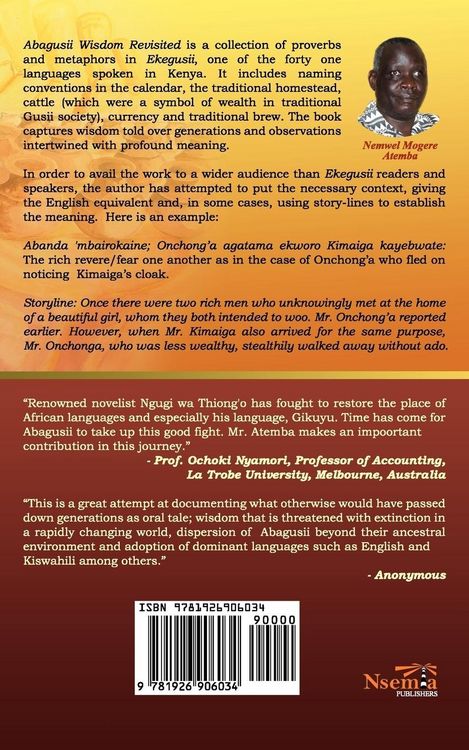 Produktbild: Abagusii Wisdom Revisited