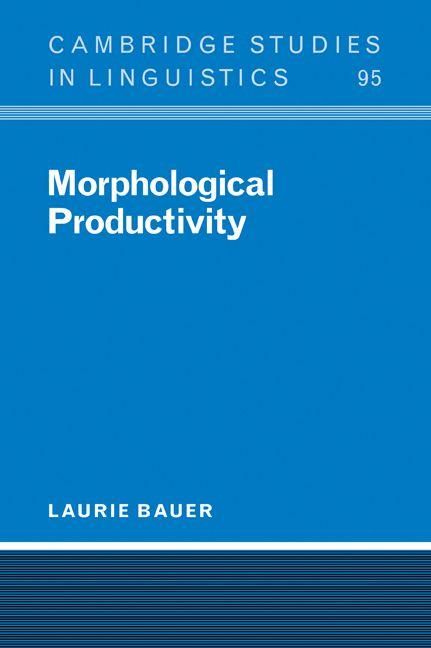 Produktbild: Morphological Productivity