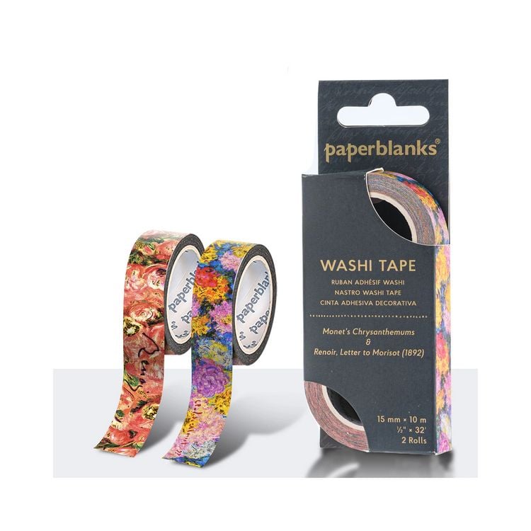 Produktbild: Washi Tape, Monets Chrysanthemen/Renoir, Brief an Morisot (1892)