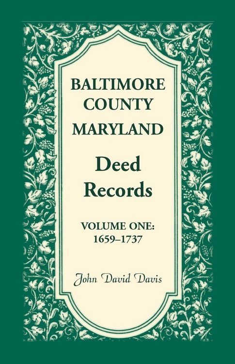 Produktbild: Baltimore County, Maryland Deed Records, Volume 1