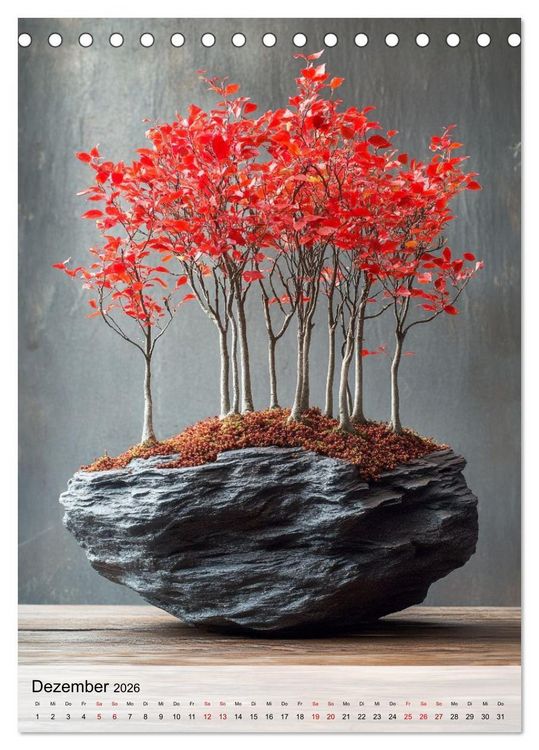 Produktbild: Die stille Kraft des Bonsai (Tischkalender 2026 DIN A5 hoch), CALVENDO Monatskalender