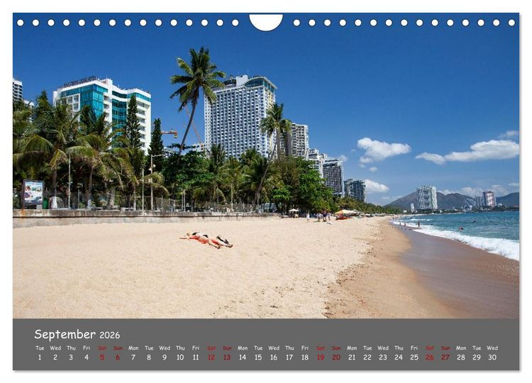 Produktbild: Vietnam`s most beautiful beaches (Wall Calendar 2026 DIN A4 landscape), CALVENDO 12 Month Wall Calendar