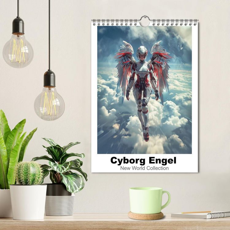 Produktbild: Cyborg Engel (Wandkalender 2026 DIN A4 hoch), CALVENDO Monatskalender