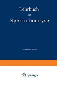 Produktbild: Lehrbuch der Spektralanalyse