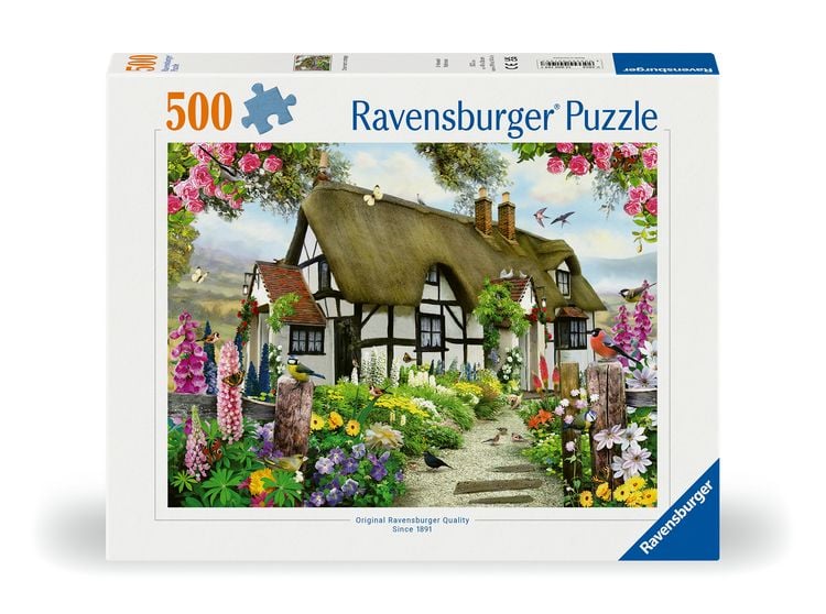 Produktbild: Erwachsenenpuzzle 500 Teile - Vertr&auml;umtes Cottage