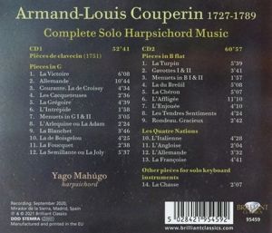 Produktbild: Couperin:Complete Harpsichord Music