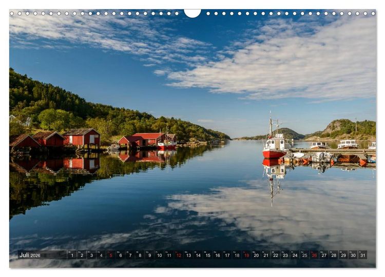 Produktbild: Norwegens S&uuml;den (Wandkalender 2026 DIN A3 quer), CALVENDO Monatskalender