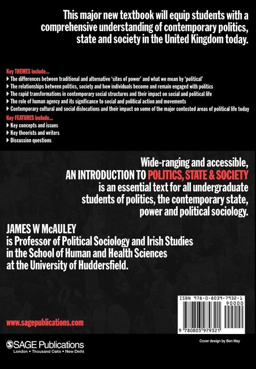 Produktbild: An Introduction to Politics, State and Society
