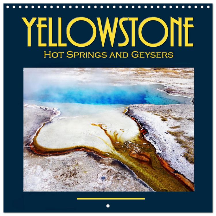 Produktbild: Yellowstone, Hot springs and geysers (Wall Calendar 2026 12 &times; 12 Inch) CALVENDO 12 Month Wall Calendar