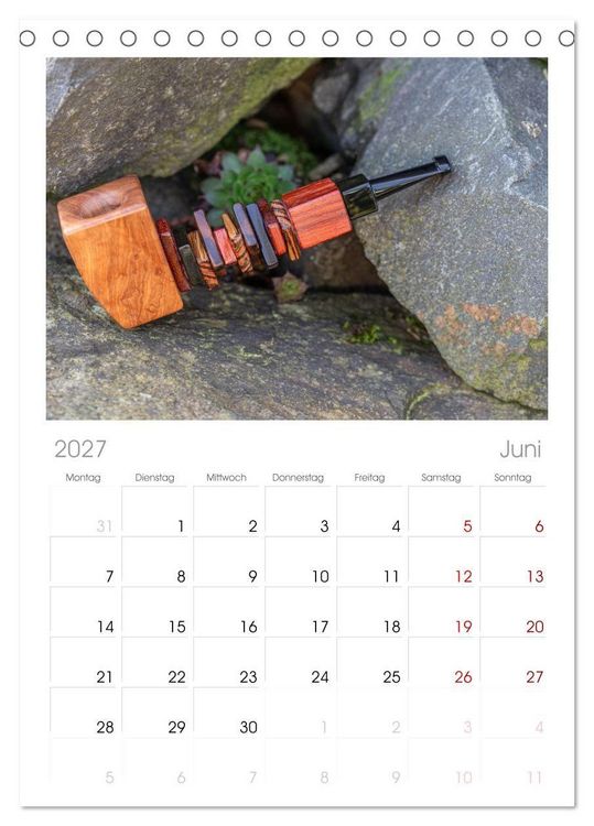 Produktbild: Tischplaner 2027 - Tabakpfeifenkunst (A5 Tischkalender zum Aufstellen) CALVENDO