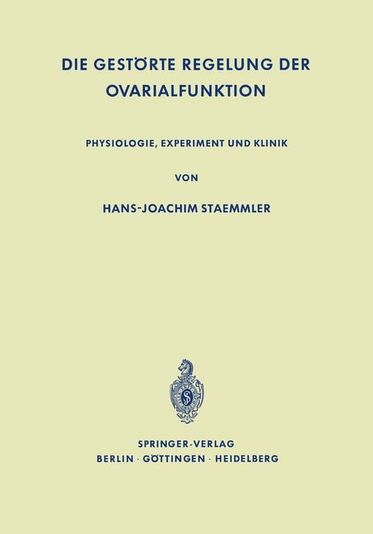 Produktbild: Die Gest&ouml;rte Regelung der Ovarialfunktion