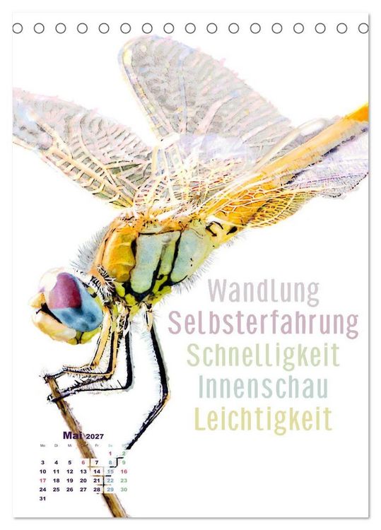 Produktbild: Krafttiere - Inspirierende Begleiter voller Magie und Seele (Tischkalender 2027 DIN A5 hoch), CALVENDO Monatskalender