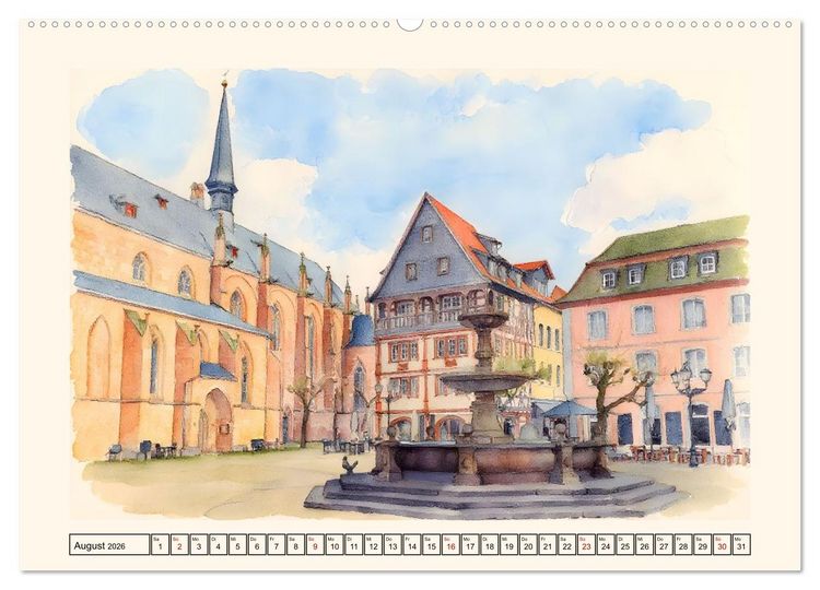 Produktbild: Deutsche Weinstra&szlig;e - Genuss und Natur (hochwertiger Premium Wandkalender 2026 DIN A2 quer), Kunstdruck in Hochglanz
