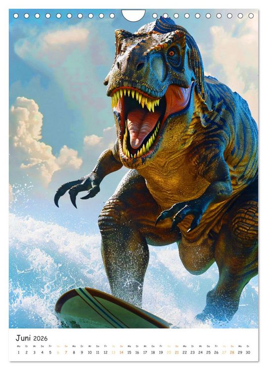 Produktbild: Tyrannosaurus Rex - Kleine Arme, gro&szlig;e Abenteuer (Wandkalender 2026 DIN A4 hoch), CALVENDO Monatskalender