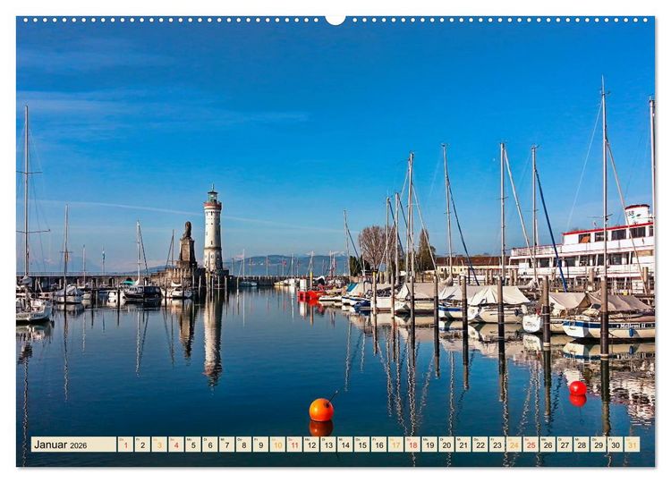 Produktbild: Deutsche Alpen, eine Reise von Lindau am Bodensee bis Berchtesgaden (Wandkalender 2026 DIN A2 quer), CALVENDO Monatskalender