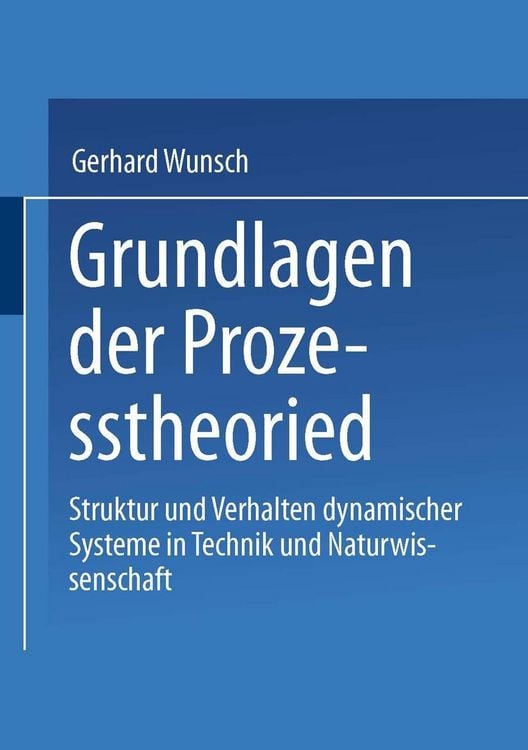 Produktbild: Grundlagen der Prozesstheorie