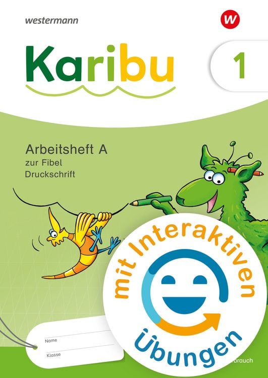 Produktbild: Karibu 1 (A). Arbeitsheft Arbeitsheft Druckschrift mit interaktiven Übungen zur Fibel Verbrauch
