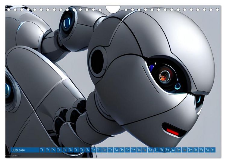 Produktbild: Robots (Wall Calendar 2026 DIN A4 landscape), CALVENDO 12 Month Wall Calendar
