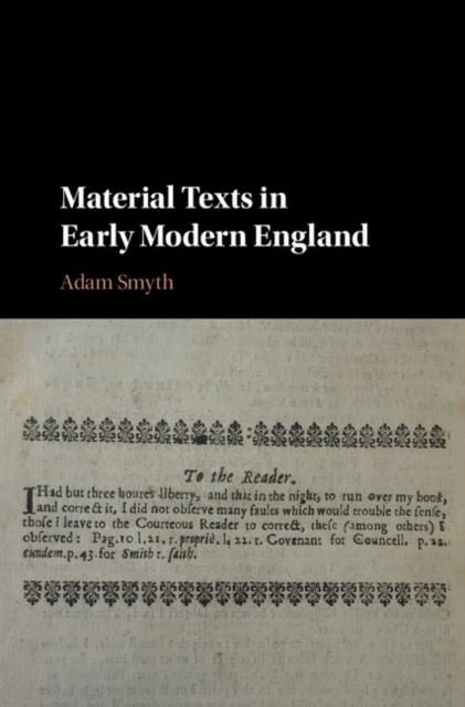 Produktbild: Material Texts in Early Modern England