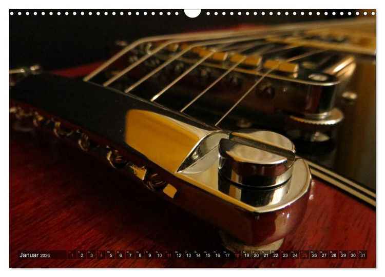 Produktbild: GITARREN Closeups (Wandkalender 2026 DIN A3 quer), CALVENDO Monatskalender