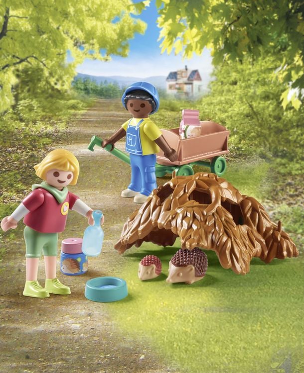 Produktbild: PLAYMOBIL 71512 Pflege der Igelfamilie