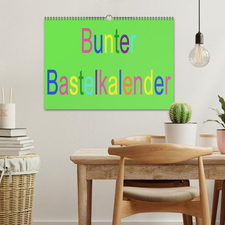 Produktbild: Bunter Bastelkalender (Wandkalender 2026 DIN A3 quer), CALVENDO Monatskalender