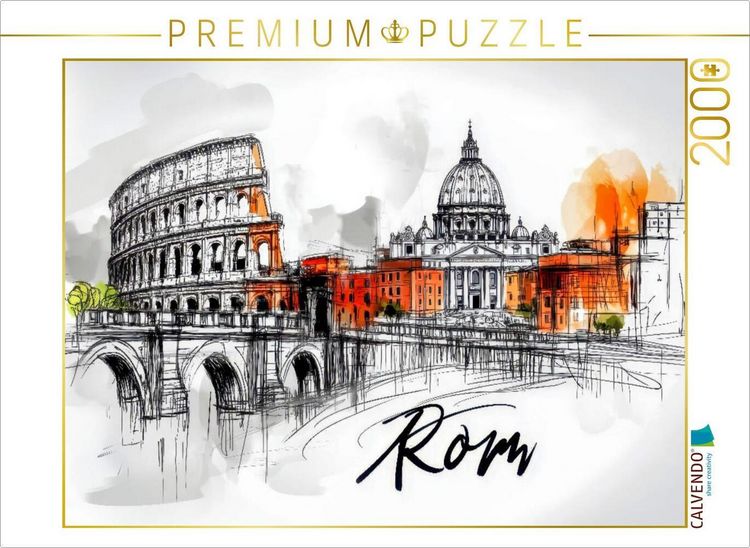 Produktbild: CALVENDO Puzzle Rom | 2000 Teile Lege-Gr&ouml;&szlig;e 90x67cm Foto-Puzzle f&uuml;r gl&uuml;ckliche Stunden