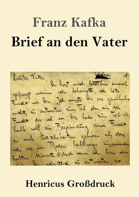 Produktbild: Brief an den Vater (Gro&szlig;druck)