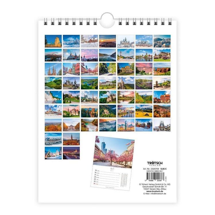 Produktbild: TR&Ouml;TSCH - Wochenkalender zum H&auml;ngen Deutschlandreise 2027