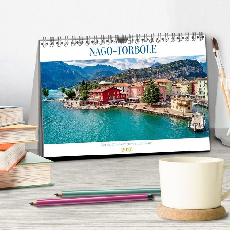 Produktbild: Nago-Torbole, der sch&ouml;ne Norden vom Gardasee (Tischkalender 2026 DIN A5 quer), CALVENDO Monatskalender