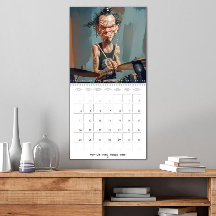 Produktbild: Brunner-Klaus, L: Music with emotion - caricatures (Wall Cal