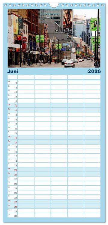 Produktbild: Familienplaner 2026 - Provinzhauptstadt Toronto mit 5 Spalten (Wandkalender, 21 x 45 cm) CALVENDO