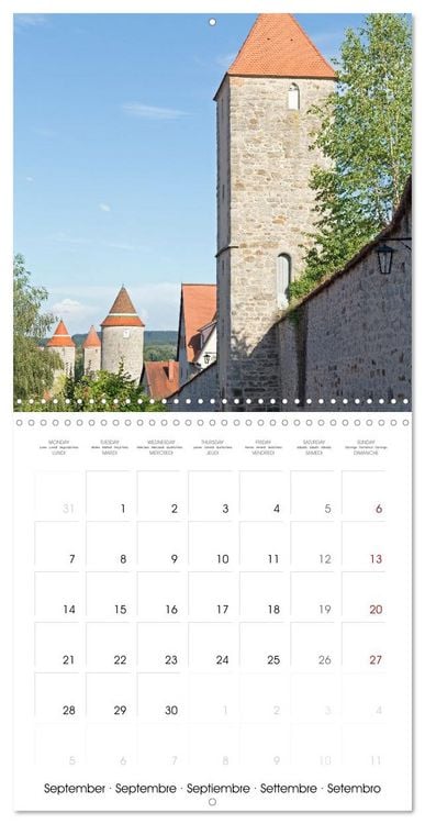 Produktbild: Dinkelsbuehl - Medieval Town in Germany (Wall Calendar 2026 12 &times; 12 Inch) CALVENDO 12 Month Wall Calendar