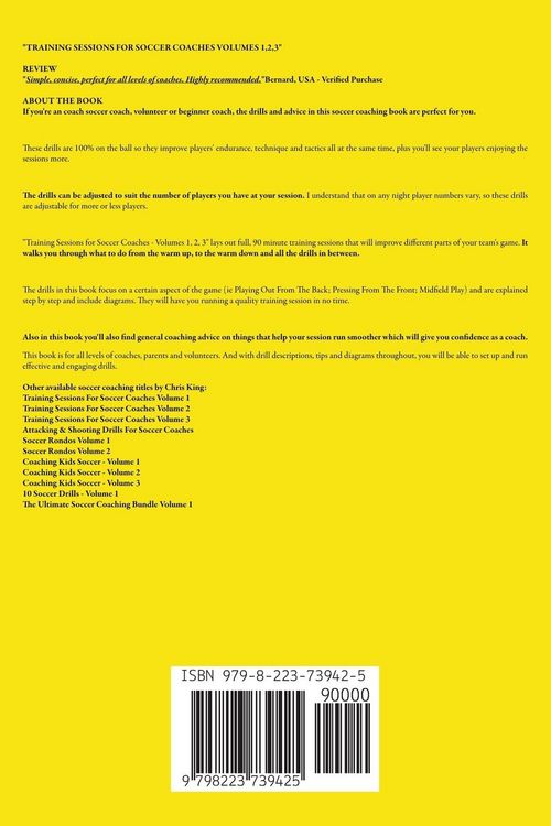 Produktbild: Training Sessions For Soccer Coaches Volumes 1-2-3