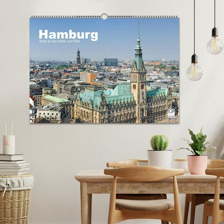 Produktbild: Hamburg Stadt an der Alster und Elbe (Wandkalender 2026 DIN A2 quer), CALVENDO Monatskalender