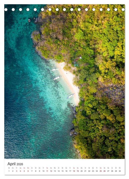 Produktbild: Philippinen - Ein wahres Inselparadies. (Tischkalender 2026 DIN A5 hoch), CALVENDO Monatskalender