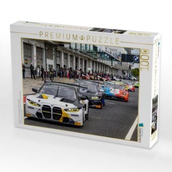 Produktbild: CALVENDO Puzzle Ausfahrt aus der Boxengasse am N&uuml;rburgring | 1000 Teile Lege-Gr&ouml;&szlig;e 64x48cm Foto-Puzzle f&uuml;r gl&uuml;ckliche Stunden